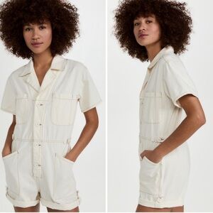 NWT Pistola White / Beige Parker Romper
